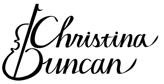 Christina Duncan Violinist Black Logo